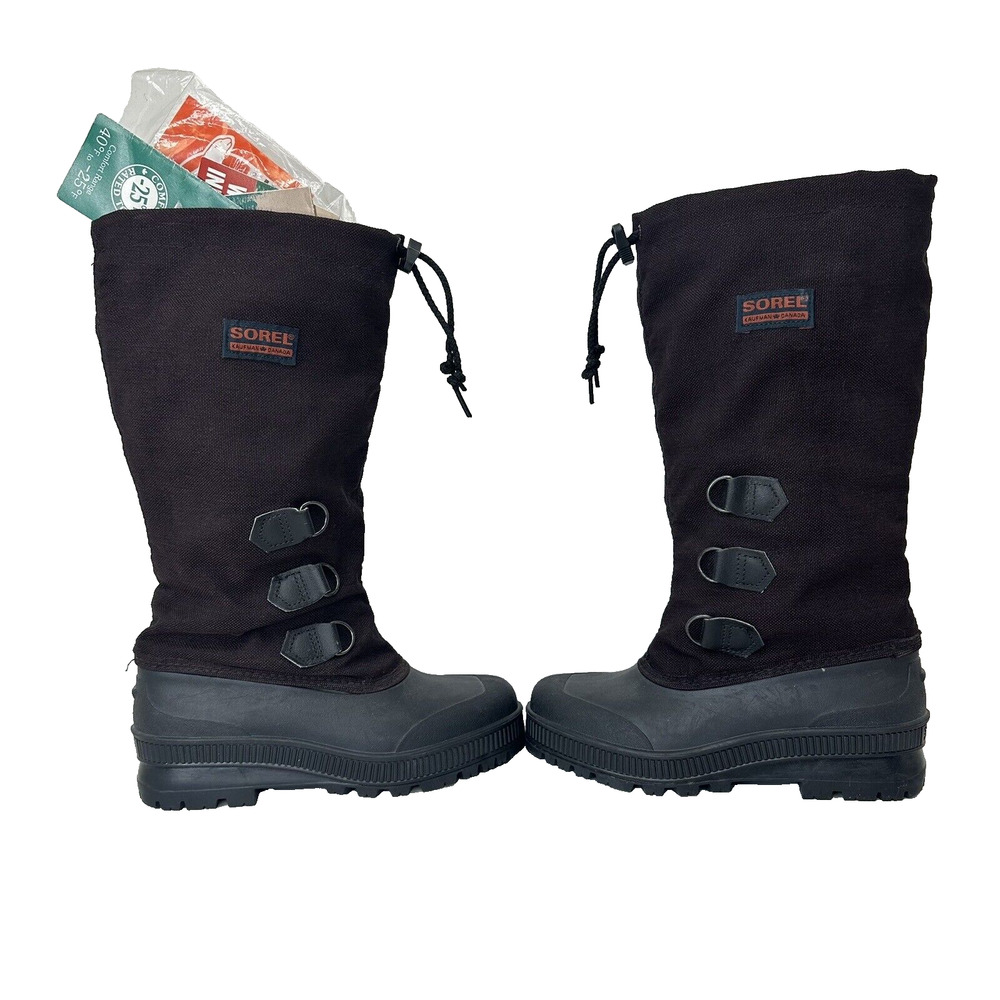 Vintage SOREL Boots Womens 5 Kaufman Canada Snowcap Frost Plum Purple (Bordeaux)
